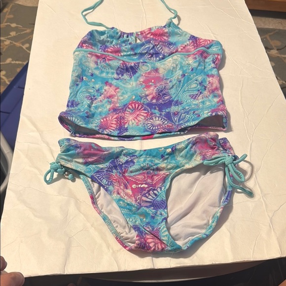 Colorful Kids One Piece Swimsuit Set - Picture 5 of 6